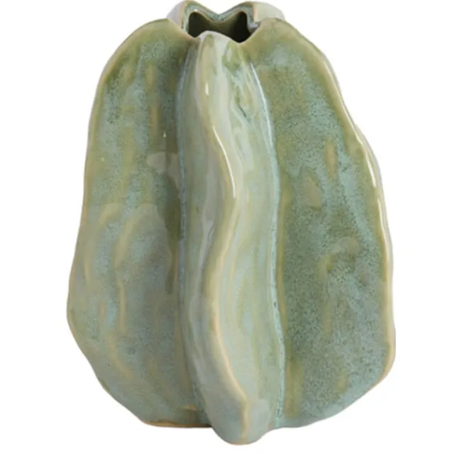 Light & Living Vaas Idrija Keramiek mintgroen