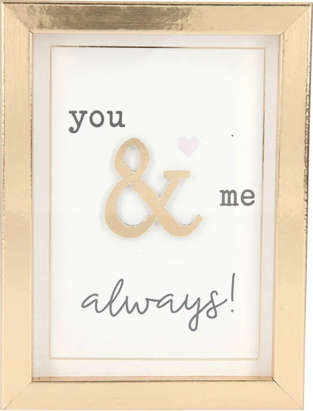 Depesche Fotolijst met compliment you & me always! wit