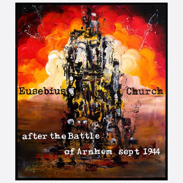 Airborne Collection Zeefdruk Airborne Collection - Eusebius Church - After the Battle of Arnhem Aardetinten