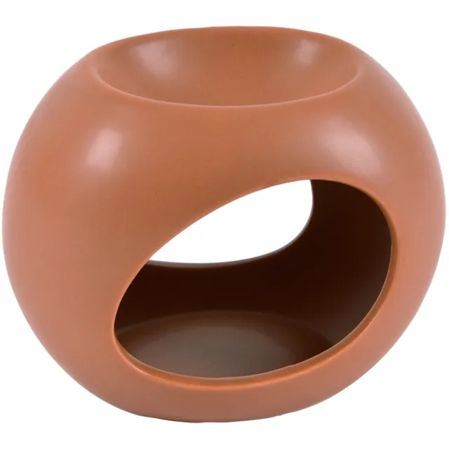 HOMEA Geurbrander voor theelicht en geurwas, keramiek, 11 x 13 cm Terracotta