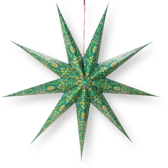 Pip Studio Kerstster - All-over print - Donkergroen - Papier - 110 cm