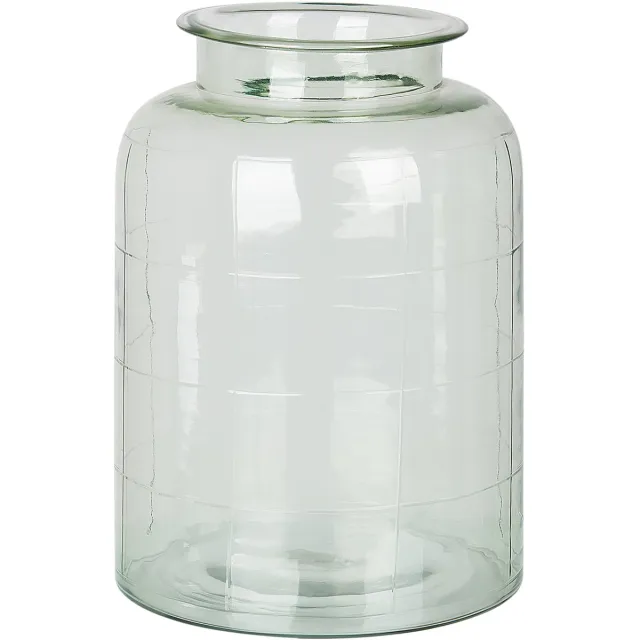 Beliani VINDALOO - Bloemenvaas - Lichtgroen - Glas