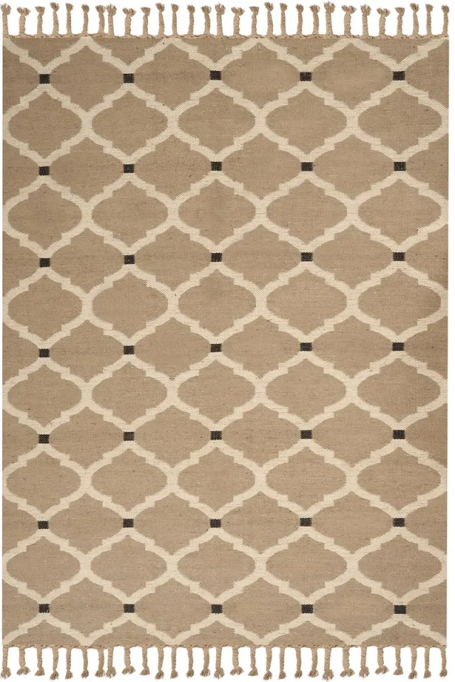 Beliani ORENCIK - Laagpolig vloerkleed - Lichtbeige - 200 x 300 cm - Jute