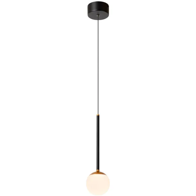 Lucide dimbare LED hanglamp Ø 9.9 cm - zwart