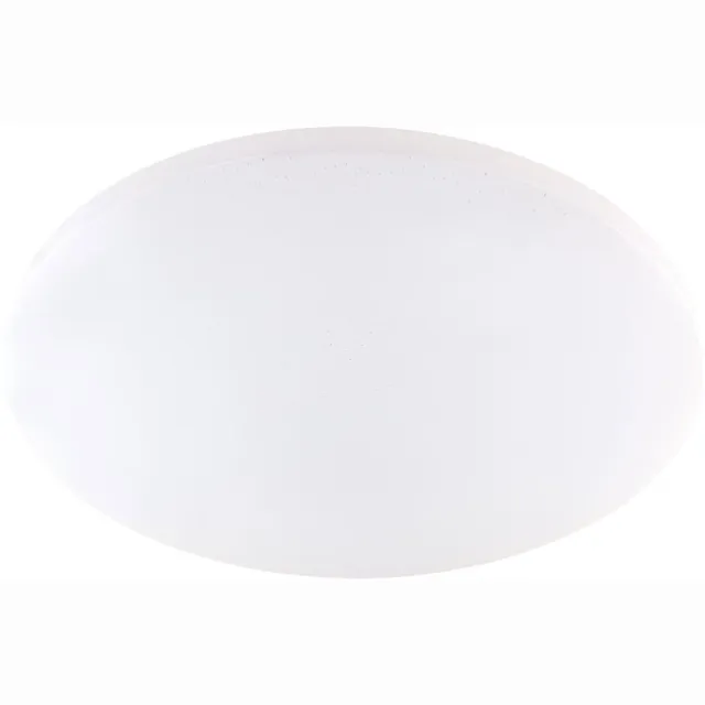 Globo Slimme plafondlamp met stereffect en afstandsbediening LED woonkamerlamp dimbaar, CCT app-bediening, 30W 2430Lm, DxH 54x7,6 cm Wit
