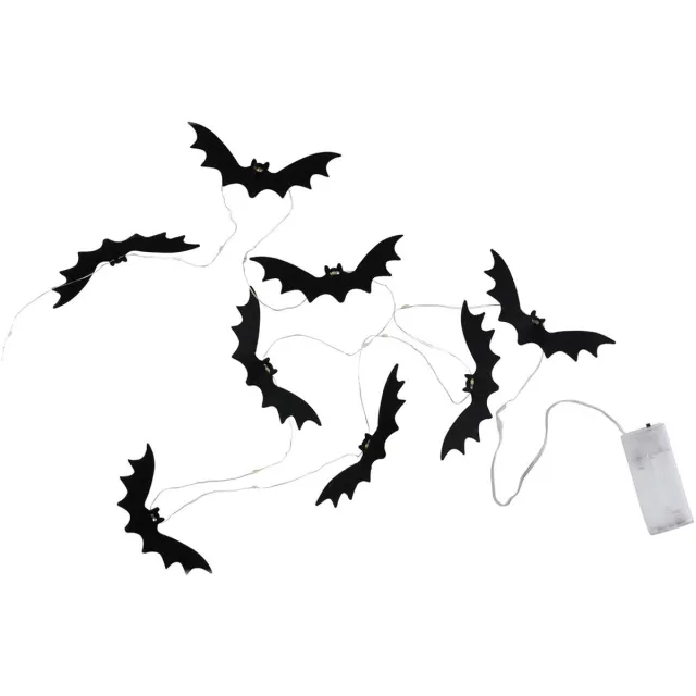 arti casa ARTICASA - Halloween vleermuizen lichtsnoer - LED verlichting - Halloween decoratie - 2 meter - Zwart