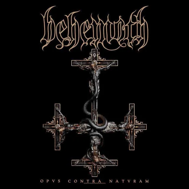 Rock Off Behemoth - Opvs Contra Natvram Textiel Poster - Zwart