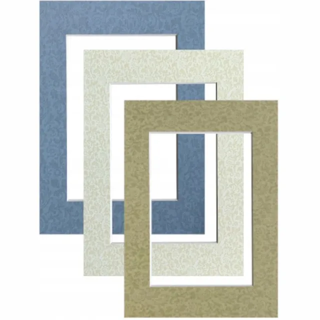 FOTKOM Passe-partout 15x21 cm met sierlijk ornament en vrij venster Not specified
