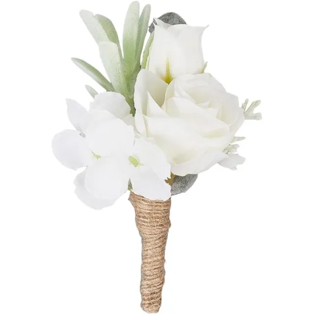 CSGoods Corsage met ivoorkleurige roos voor feestelijke gelegenheden Any