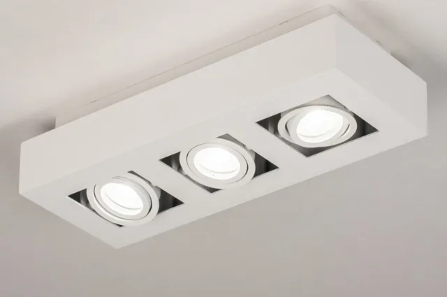 Lumidora Plafondlamp 74137 - Plafonniere - XIRAX - 3 Lichts - GU10 - Wit - Metaal - ⌀ 36 cm
