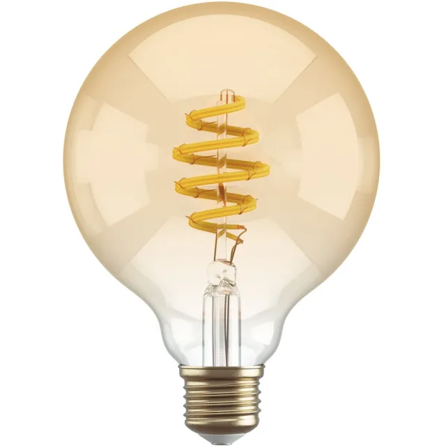 Hombli Smart Filament Bulb - E27 G95 - Amber - Globe - Warm wit licht - Vintage look - Wifi - 1 Stuk