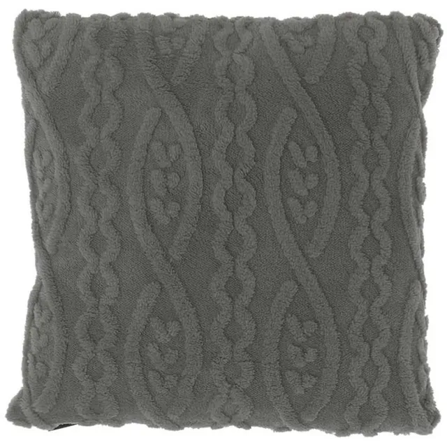 Unique Living Sierkussen Pleun Dark Grey -45x45cm Grijs