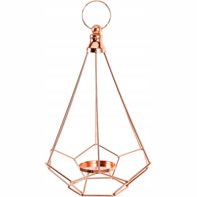STUDIO-PAKA Geometrische Metalen Kandelaar voor Tealights - Stijlvolle Tafeldecoratie Zwart