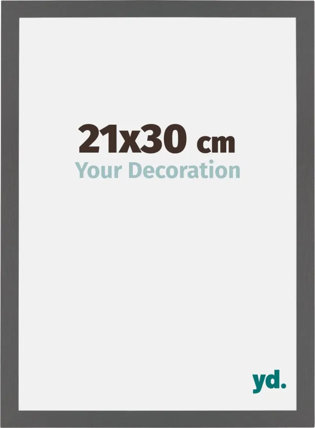 yd. Your Decoration - Fotolijst 21x30 cm - MDF - Antraciet - Mura