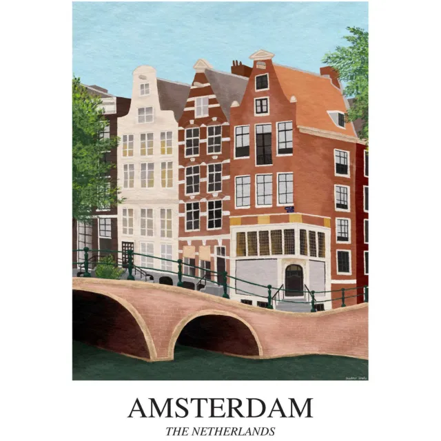 Poster & Frame Poster - Hyldest Studio - Amsterdam - 30 x 40