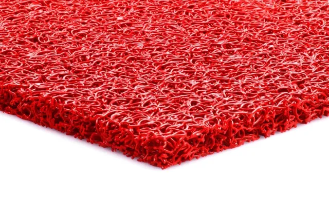 GJ Floors Schoonloopmat spaghetti Elite | Rood - Breedte: 1,20 meter - Dikte: 15 mm - Materiaal: Polymeren