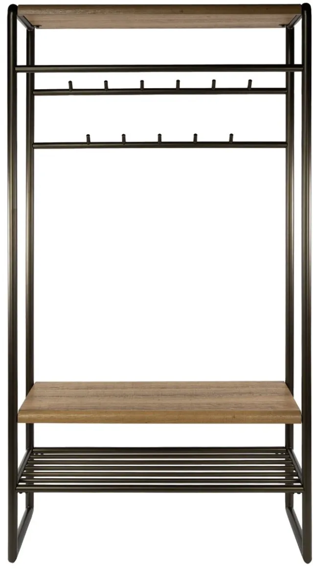 AnLi Style Garderobemeubel Luno 100 Zwart