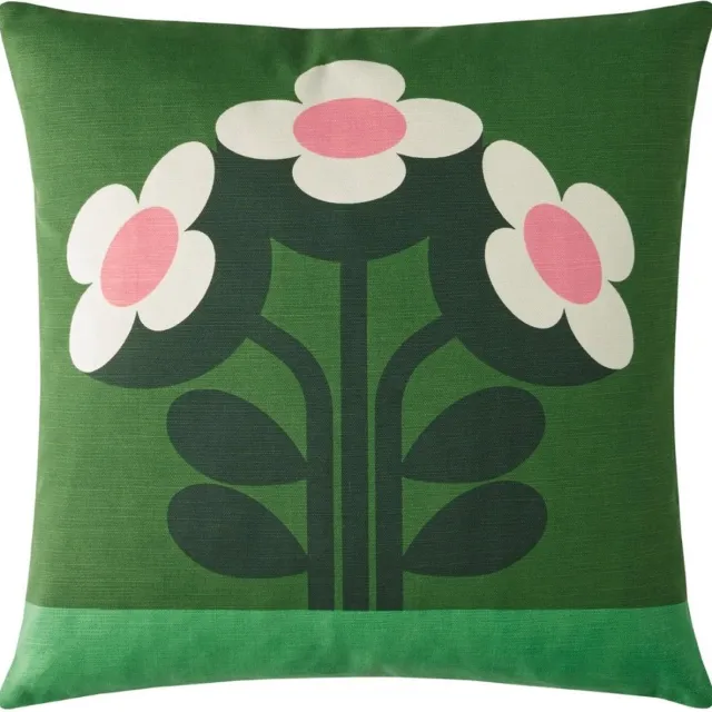 Orla Kiely Buttercup Pine sierkussen - 45x45 cm Groen