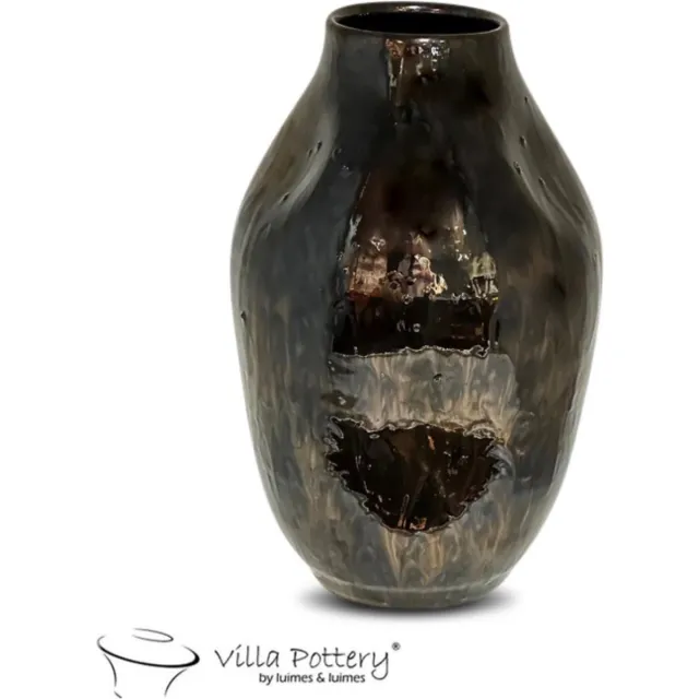 Irishflowers Vaas - Villa Pottery - Decoratie - Woondecoratie - Keramiek - Campari 1_1 Golden Reactive Goud