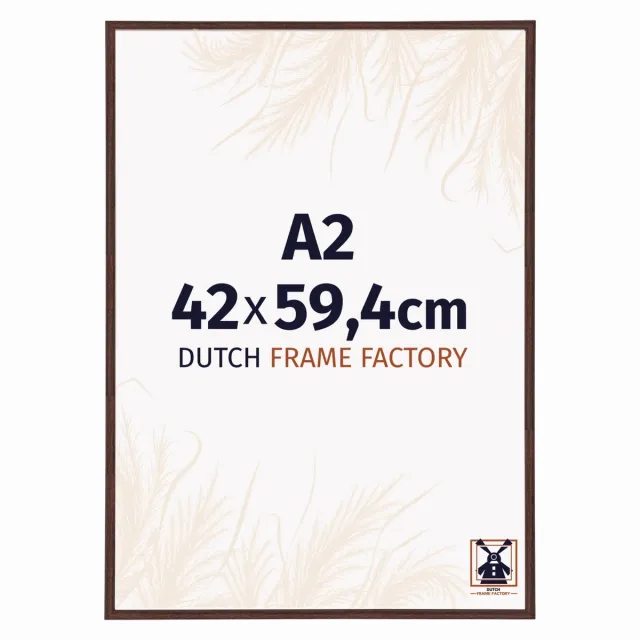 Dutch Frame Factory Fotolijst A2 42x59,4 cm - Kunststof - Bruin - Angers