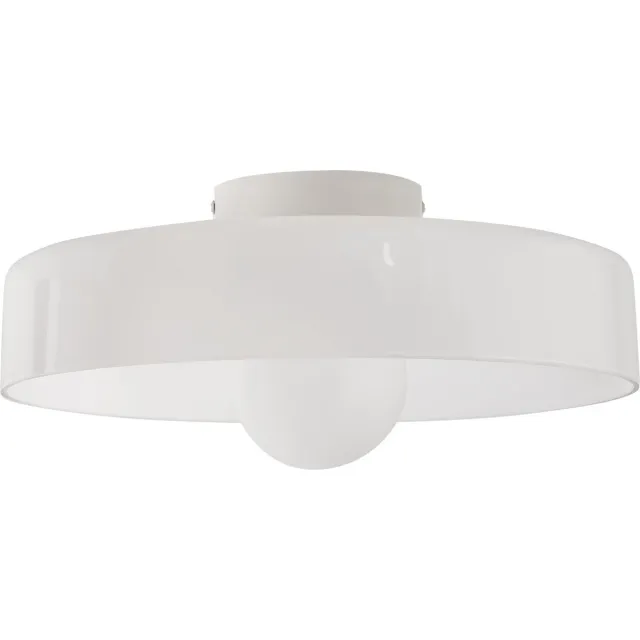Beliani LUGUSE - Plafondlamp - Wit - Glas
