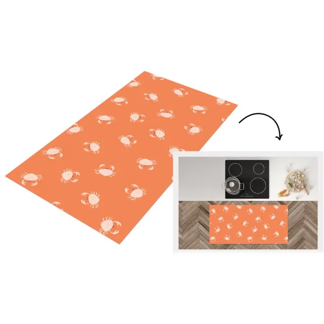 KitchenYeah Keukenloper - Loper keuken - Patronen - Strand - Krab - Keukenloper vinyl multicolor, foto 7