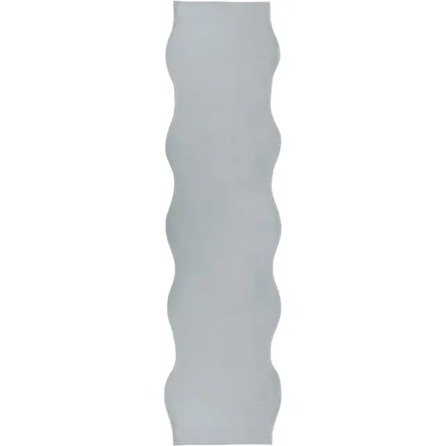 Beliani DAWA - Vloerkleed - Lichtgrijs - 80 x 300 cm - Kunstbont