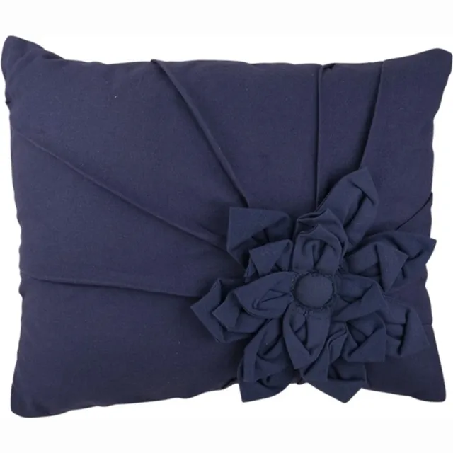 Hoyz Kussen Clare Dark | 35 X 45 | Sierkussen Voor Woonkamer Of Slaapkamer Blauw