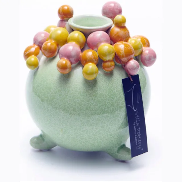 Villa Pottery Vaas - Villa Pottery - Woondecoratie - Decoratie - Voorjaar - Porselein - Waterdicht - Piccadilly 1_2 Green