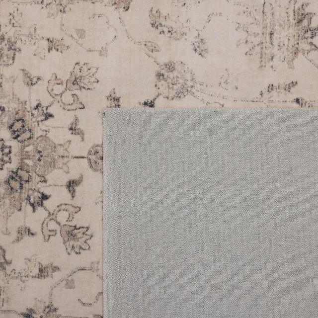 MrCarpet Wasbaar Vintage Vloerkleed Beige/grijs Duux 240x340cm Mrcarpet