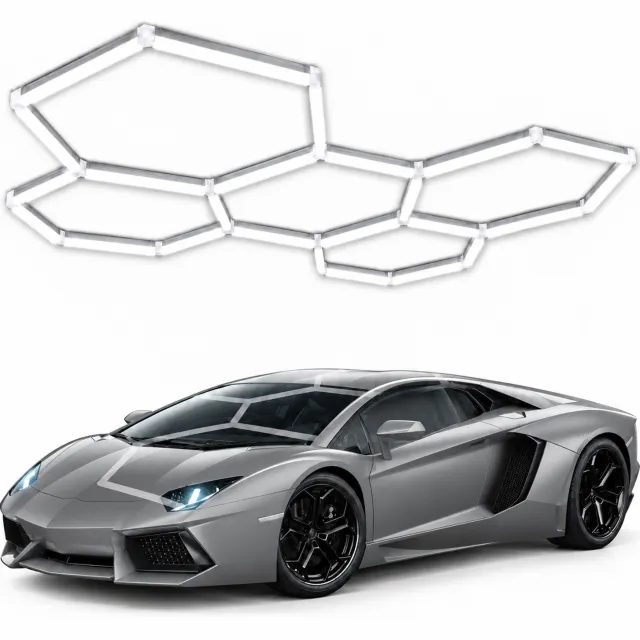 hsd plafond verlichting - Plafonnière - Hexagon - 6500 K - 8 W - Wit