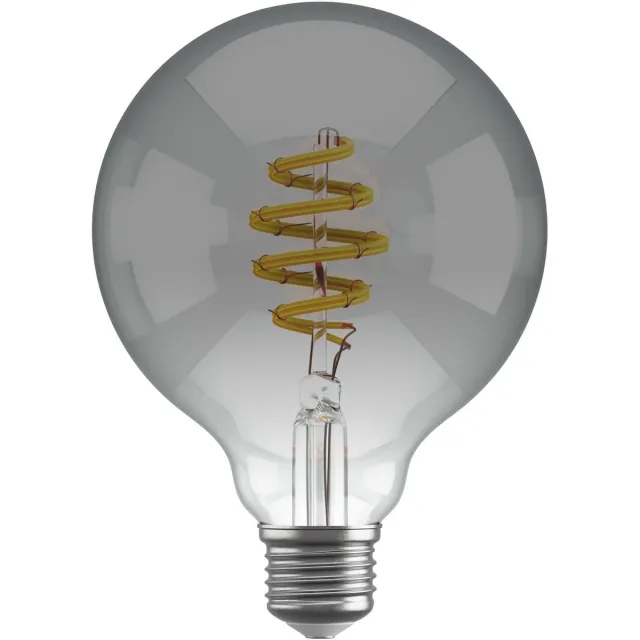 Hombli Smart Filament Bulb - E27 G95 - Smokey - Globe - Warm wit licht - Koel wit licht - Vintage look - Wifi - 1 Stuk