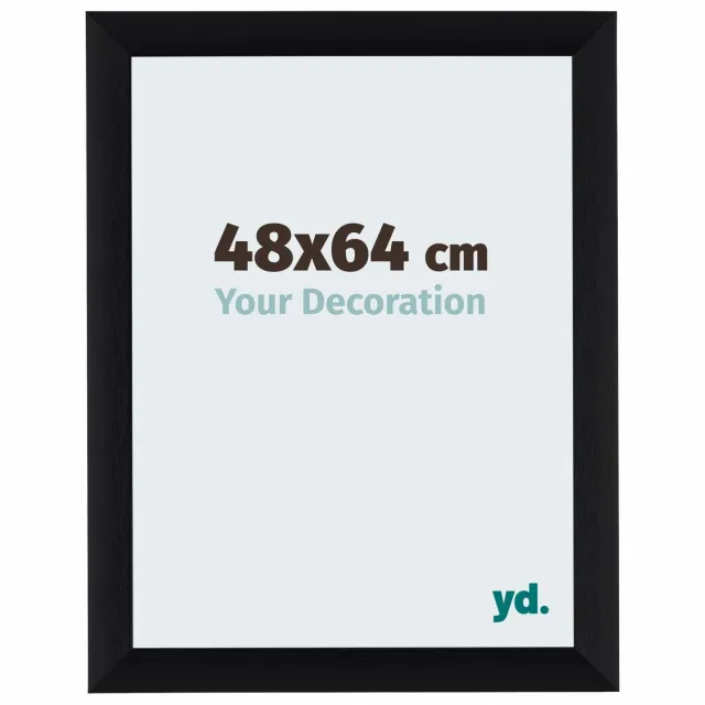 yd. Your Decoration - Fotolijst 48x64 cm - Aluminium - Zwart Geborsteld - Tucson