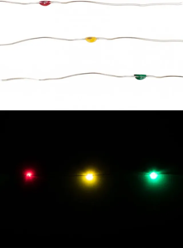 Partylook Ledverlichting snoer rood/geel/groen