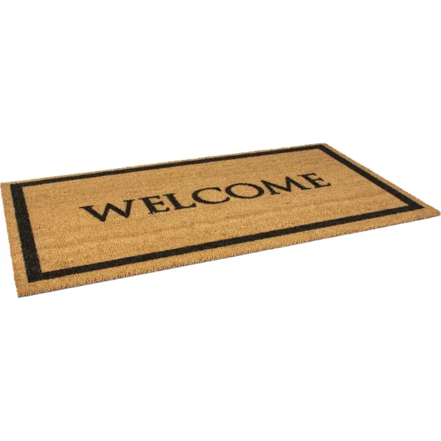 Rubbermagazijn Deurmat - Kokosmat - 1400x700mm - Welcome Naturel