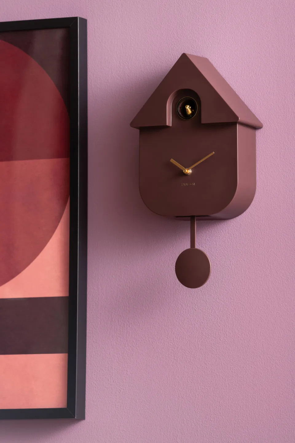 Karlsson Modern Cuckoo Oro koekoeksklok donkerbruin, foto 4