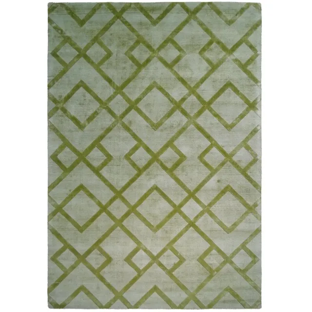 Dutch XXL Retro Vloerkleed | Tapijt | Luxury | Geometrisch | Groen | 160x230 cm