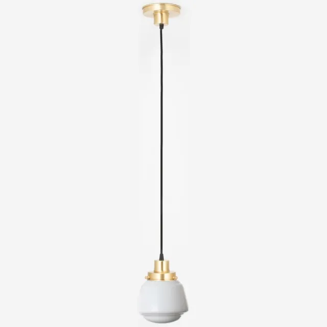 Coloured by Art Hanglamp aan snoer High Button 20's Messing - Art Deco Trade