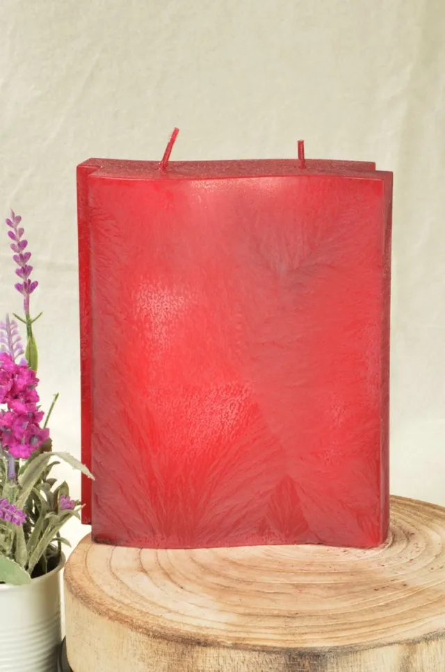 MilaNNE Adamo kaars met 2 pitten in Bordeaux Rood - Gemaakt door Candles by Milanne - BEKIJK VIDEO