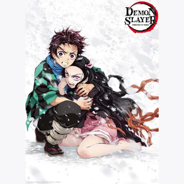 ABYSTYLE Poster Demon Slayer - Tanjiro & Nezuko Snow 38x52cm Divers