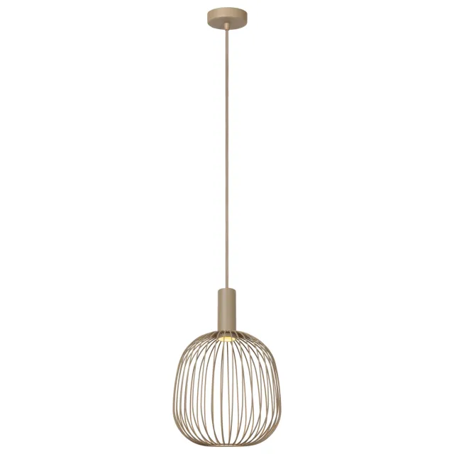 Lucide ESTEREL - Hanglamp - Ø 25 cm - 1xGU10 (MR11) - Taupe | Essential