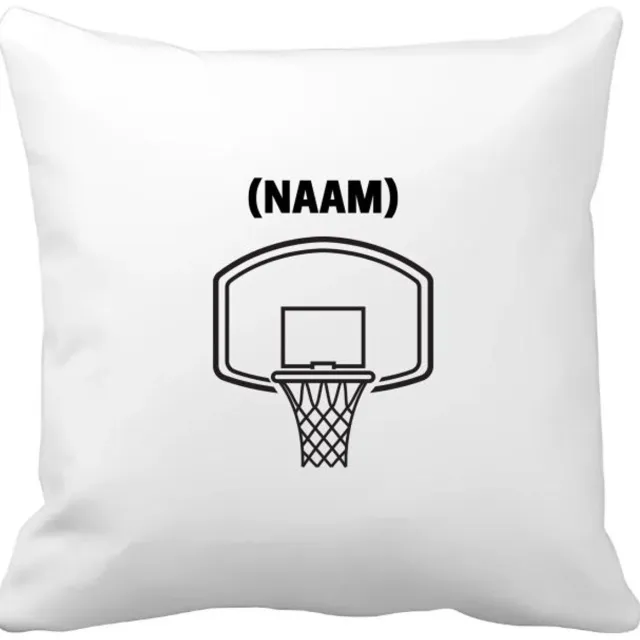Akyol basketbal met eigen naam Kussen hoes - Basketbal - basketballer - sport - 40 bij 40 cm Multicolor