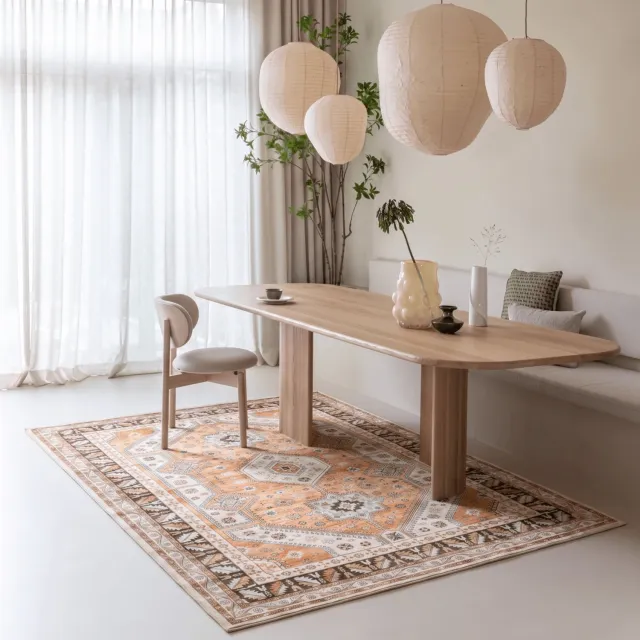 Interieur 05 Vintage vloerkleed Medina Lichtroze - 240 x 340 cm - (XL)