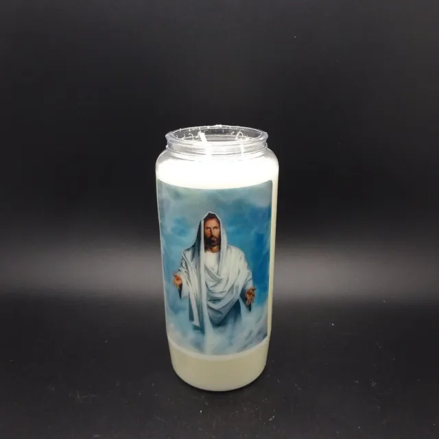 Partijhandel RODO Noveenkaars Heilige Man 012 - 6 dagen brander (5 stuks) wit