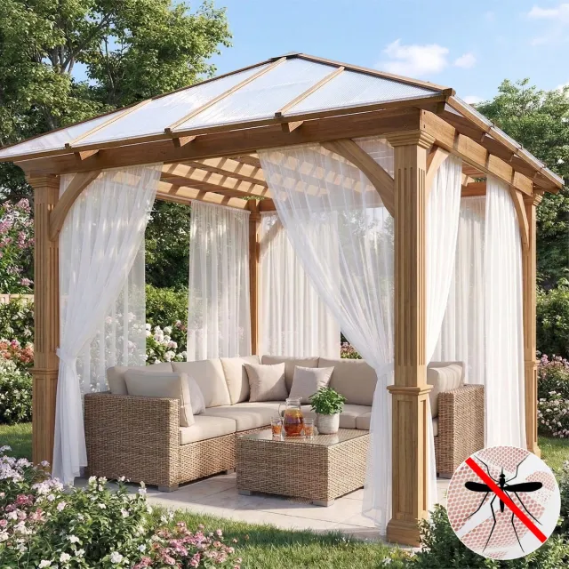 Qelus Lichtgewicht Klamboe Buitengordijn - Vitrages - Op Maat Te Knippen DIY Muggennet - Fijnmazig Vliegengordijn voor Patio - voor Overkapping & Deur - 160cmx213cm - Wit - 1 Stuk