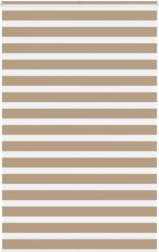 vidaXL Zebra - Blind - 145x230 - cm - stofbreedte - 140,9 - cm - polyester - zandbruin