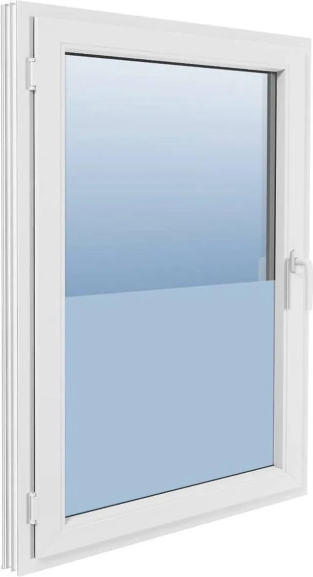 vidaXL Raamfolie - mat - 0,9x5 - m - PVC - grijs Matgrijs