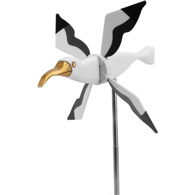 Cosensi Windmolen Ornament voor Tuindecoratie, Windspinner voor Achtertuin, Decoratieve Zweefmolen voor Buitentuin - Windsculpturen in Vakantiestijl met Bewegende Delen Goud