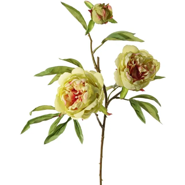 Top Art Topart Kunstbloem pioenroos Spring Dream - groen/roze - 73 cm - kunststof