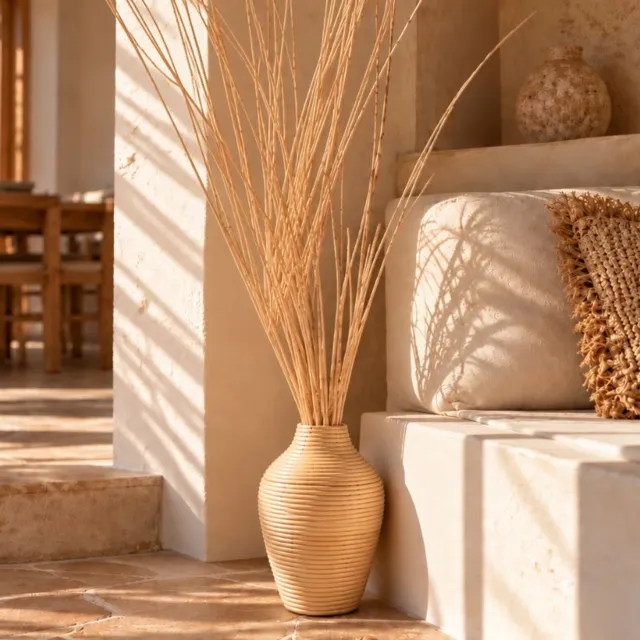 4shine Rotan vaas S - decoratievaas - 4Shine Naturel